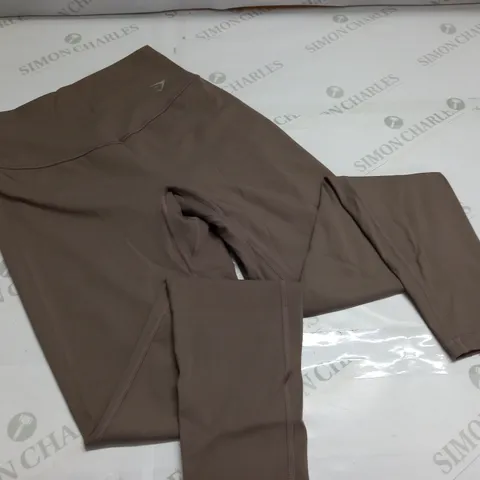 GYMSHARK TAUPE TRAINING PANTS - S