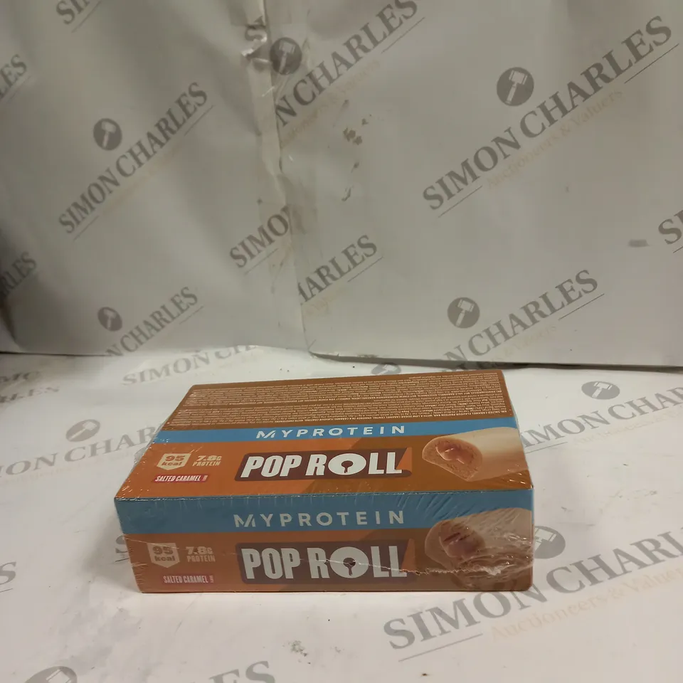 BOX OF 12X27G MYPROTEIN POP ROLL - SALTED CARAMEL 