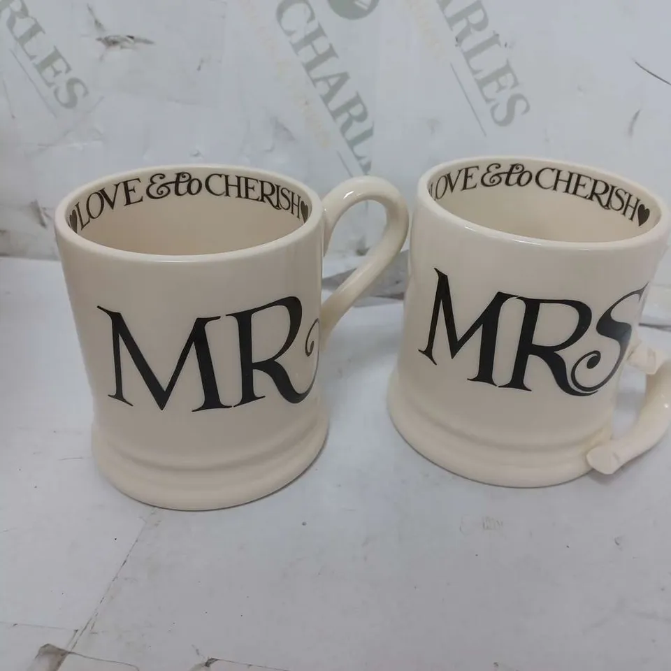 BLACK TOAST MR SET OF 2 CUPS RRP £46