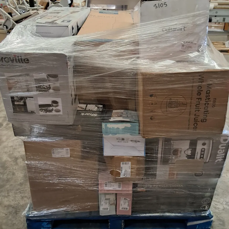 PALLET OF APPROXIMATELY 30 UNPROCESSED RAW RETURN HOUSEHOLD AND ELECTRICAL GOODS TO INCLUDE;