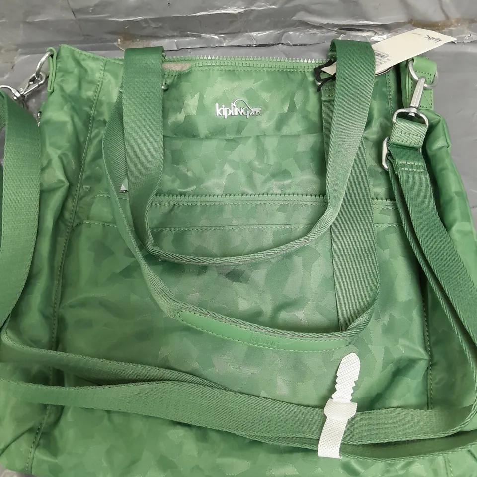 KIPLING CLASSICS ORTOLI BAG IN GEO FOREST GREEN