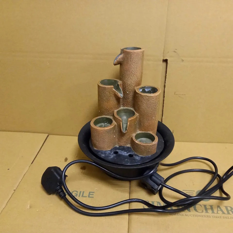 ALPINE CORPORATION WCT202 TIERED COLUMN TABLETOP FOUNTAIN