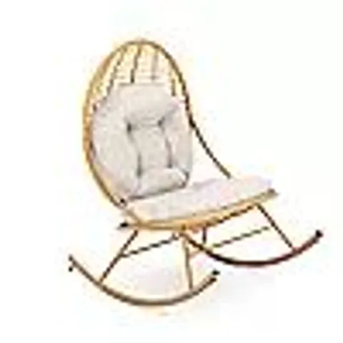 GARDEN STORIES WOVEN PADDED ROCKER CHAIR 