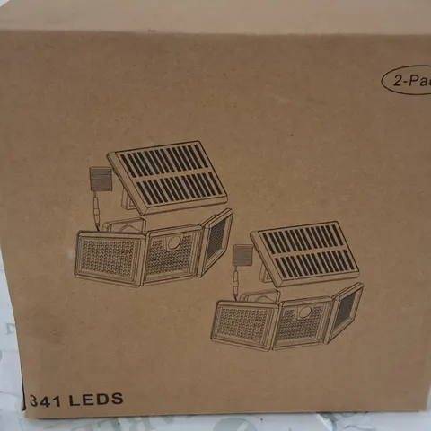 BOXED SET OF 2 SOLAR WALL LAMPS - HX-SL8