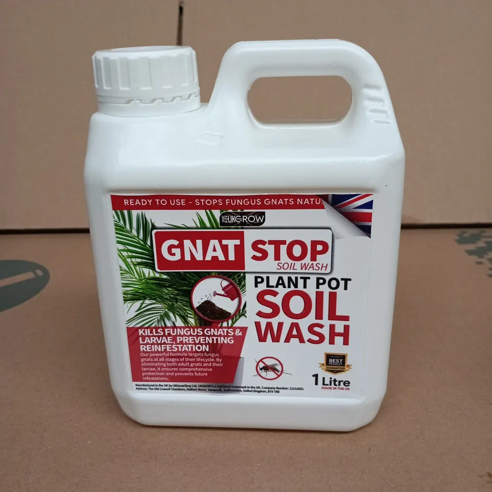BOX OF APPROXIMATELY 10 ASSORTED GOODS INCLUDING FAIRY SKIP THE SOAK REFILL, CLEAN DROP CLEANING AID AND GNAT STOP PLANT POT SOIL WASH