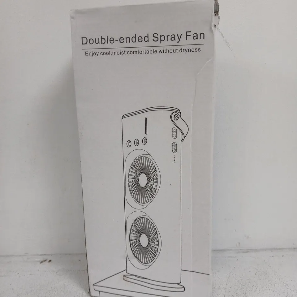 DOUBLE-ENDED SPRAY FAN – BOXED PORTABLE MISTING FAN