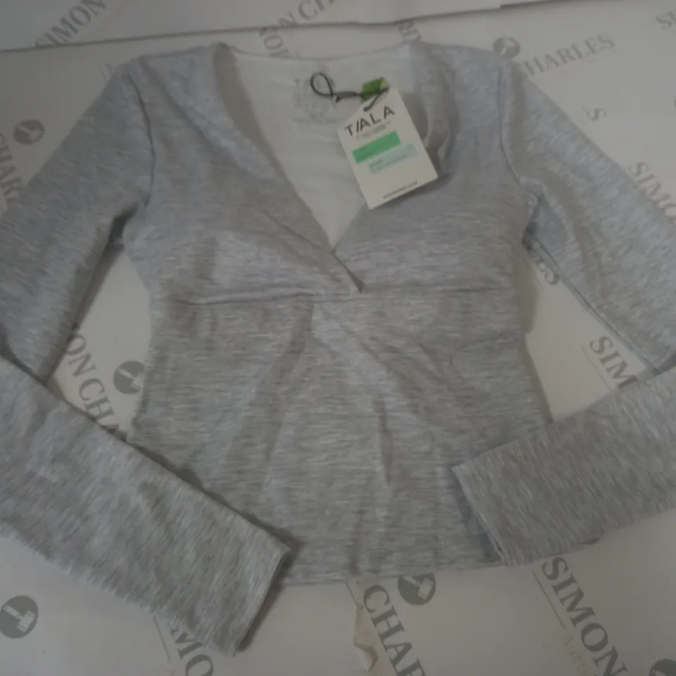 TALA DAYFLEX LONG SLEEVE V-NECK TOP - XS