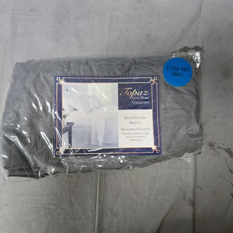 TOPAZ LUXE HOME COLLECTION DEEP FITTED SHEETS – DOUBLE, MICROFIBRE POLYESTER