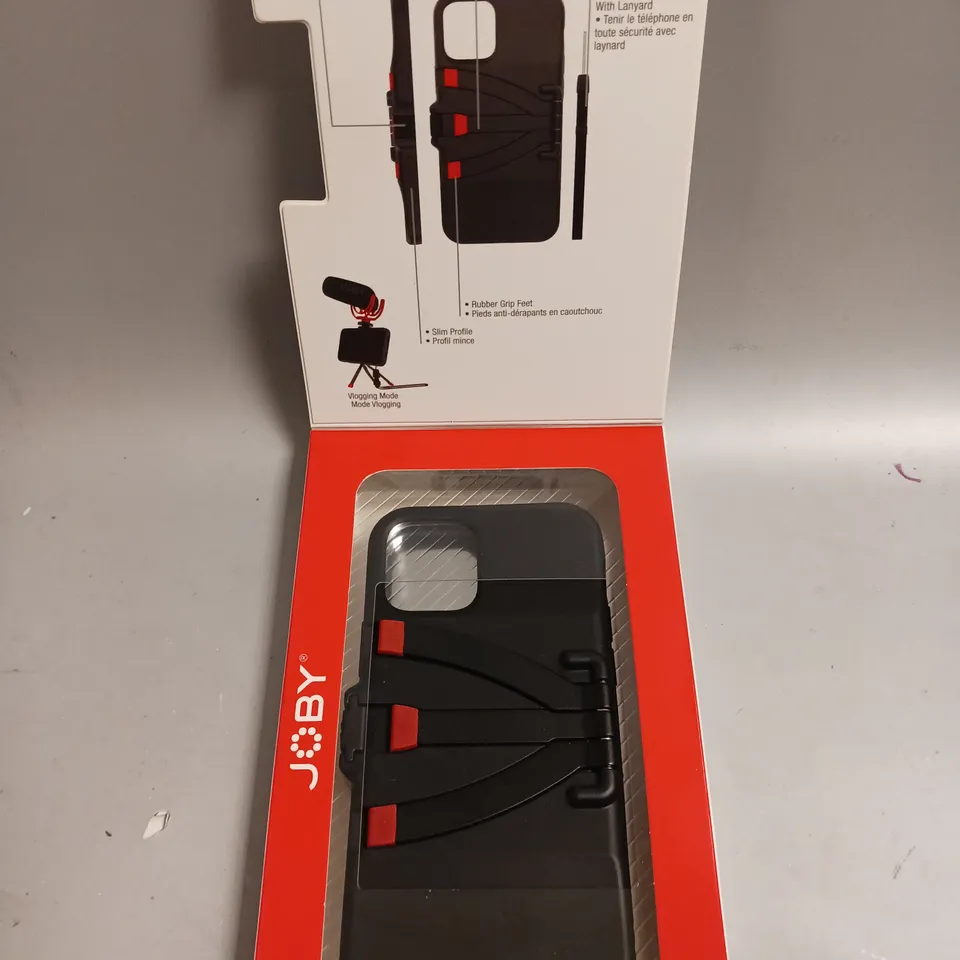 4 X BOXED JOBY STAND POINT VLOGGING PHONE CASES WITH BUILT IN TRIPOD FOR IPHONE 12/12 PRO 