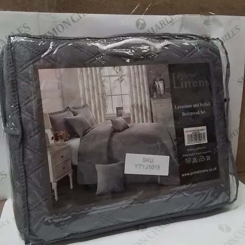 BRAND NEW PRIME LINERS 240X240CM GREG BEDSPREAD SET