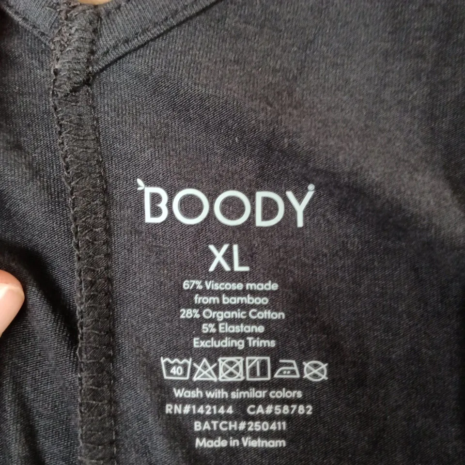 BOODY CLASSIC BOD NECK JUMPUIT – BLACK, XL