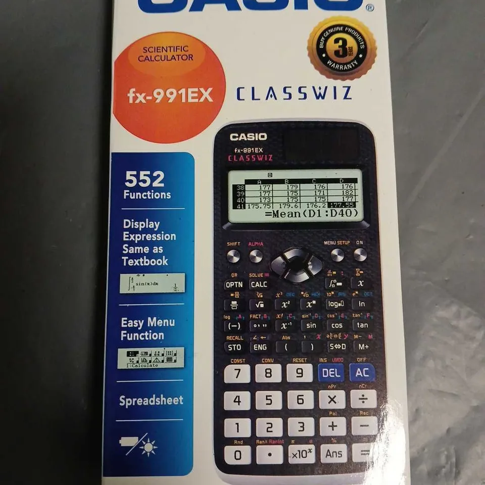 BOXED CASIO FX-991EX SCIENTIFIC CALCULATOR