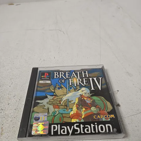 BREATH OF FIRE IV – PLAYSTATION (PS1) GAME CASE