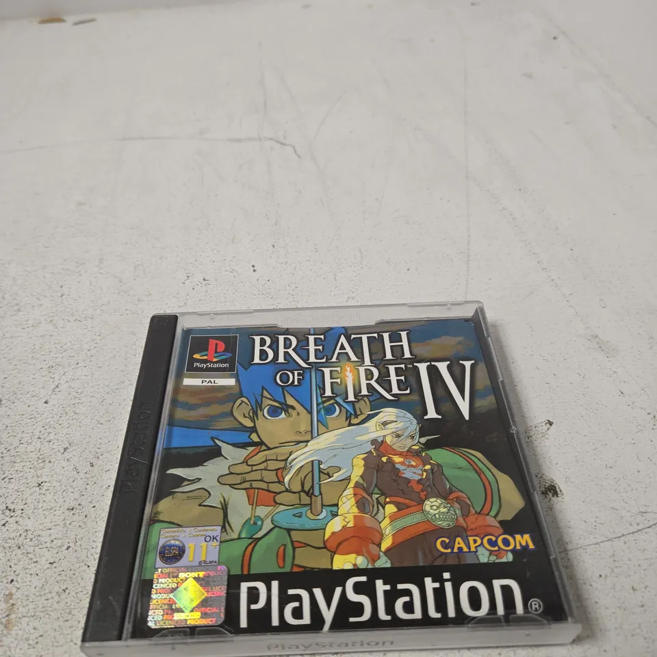 BREATH OF FIRE IV – PLAYSTATION (PS1) GAME CASE