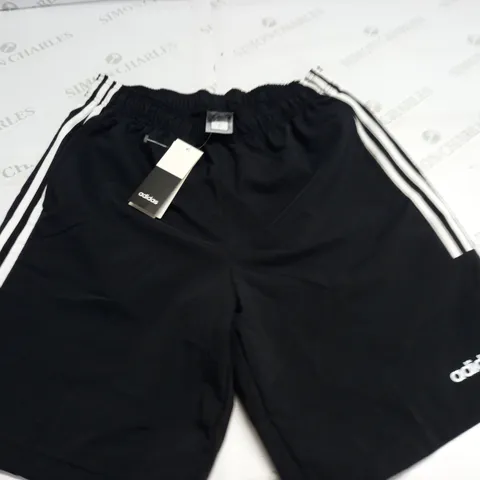 ADIDAS BLACK SPORTS SHORTS - UK M
