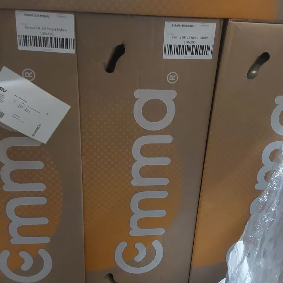 BRAND NEW BOXED EMMA UK V2 HELIX HYBRID 150 x 200 KING SIZE MATTRESS 
