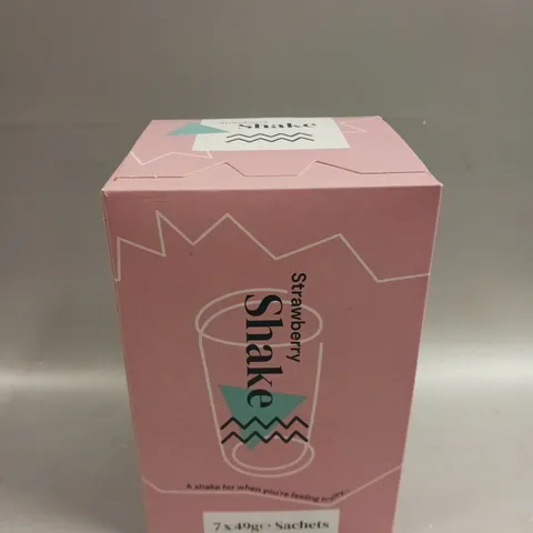 BOXED SEALED HABITUAL STRAWBERRY SHAKE SACHETS - 7 X 49G
