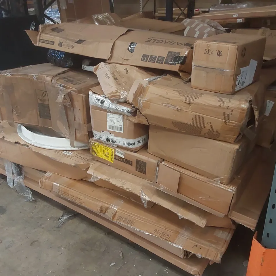 PALLET CONTAINING A VERY LARGE QUANTITY OF ASSORTED FURNITURE PARTS ECT 