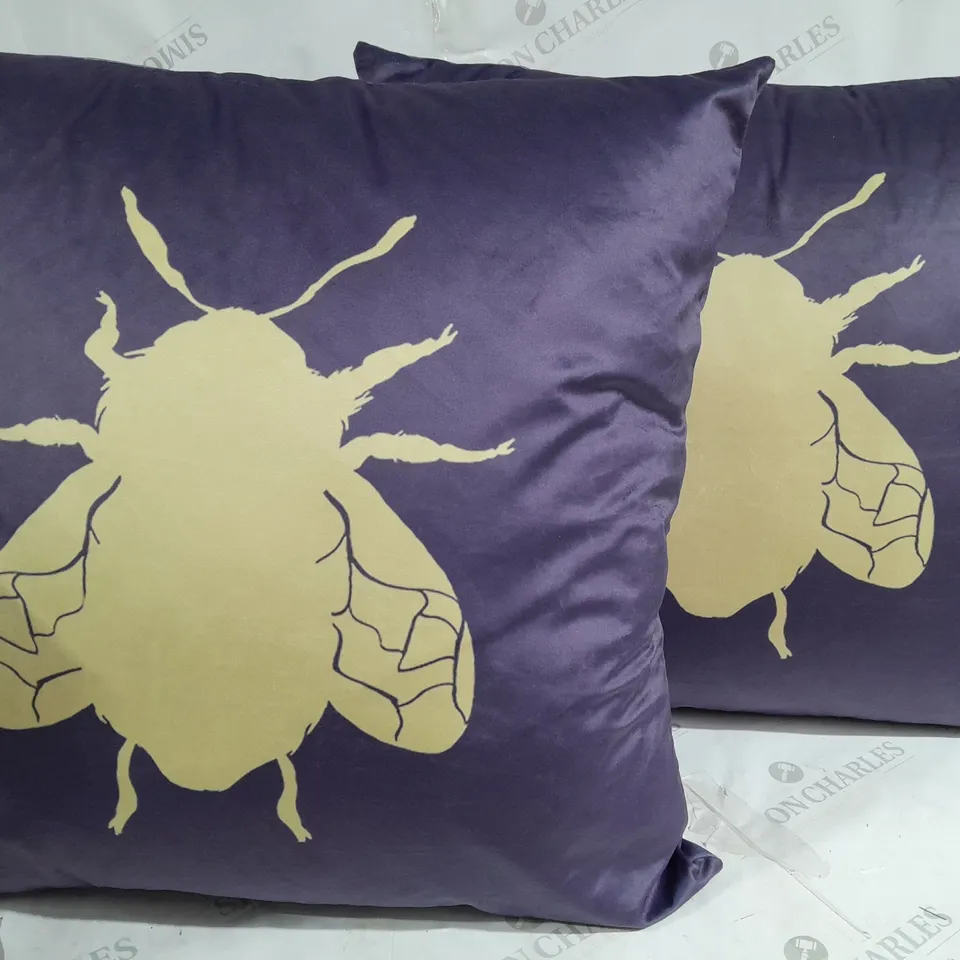 SET OF 2 BEE CUSHIONS 