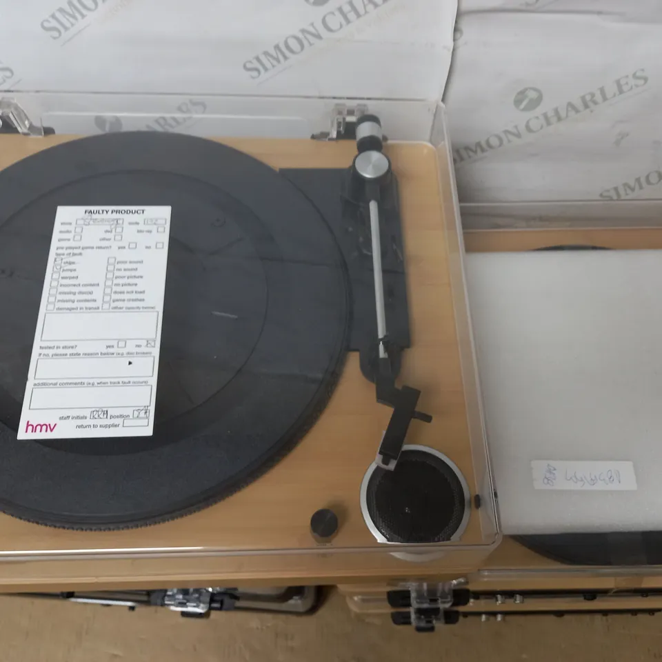 LOT OF 5 ASSORTED UNBOXED JAM ALL IN ONE TURNTABLES