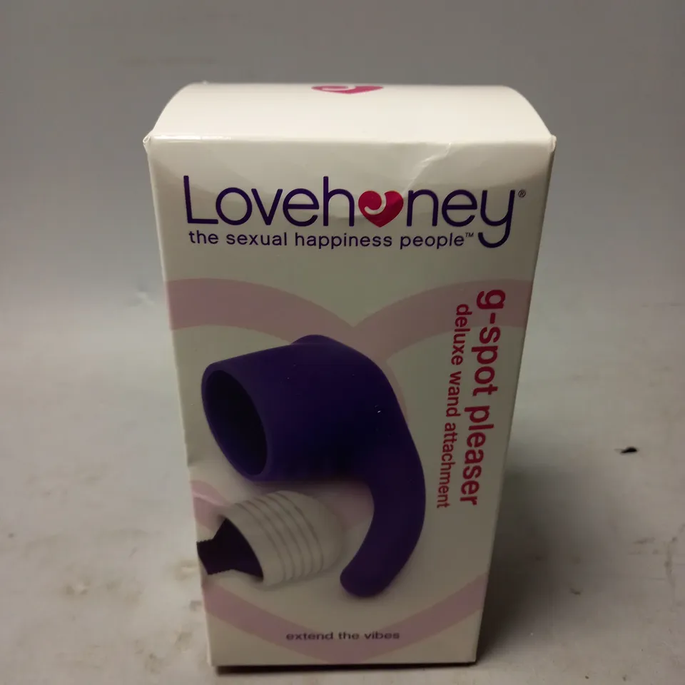 BOXED AND SEALED LOVEHONEY G-SPOT PLEASERDELUXE WAND ATTACHMENT