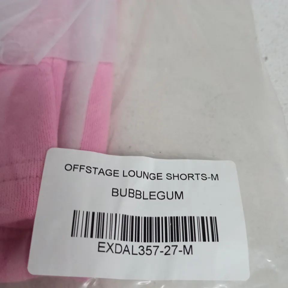 WHITE FOX OFFSTAGE LOUNGE SHORTS - BUBBLEGUM PINK - SIZE M