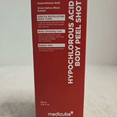 BOXED MEDICUBE HYPOCHLOROUS ACID BODY PEEL SHOT 280ML