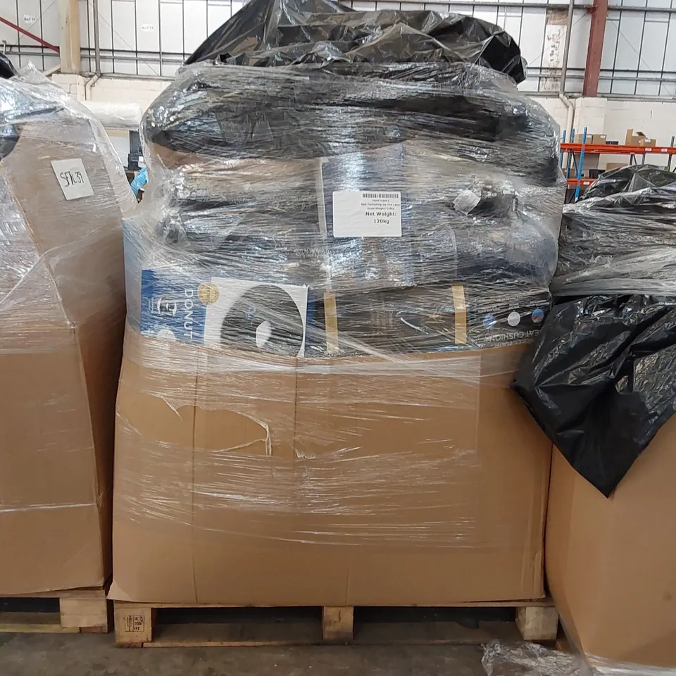 PALLET OF ASSORTED BEDROOM AND COMFORT BASED PRODUCTS TO INCLUDE; PILLOWS, SUPPORT SEAT CUSHIONS AND SIMILARLY RELATED GOODS