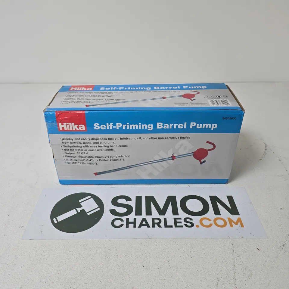 BOXED HILKA SELF-PRIMING BARREL PUMP
