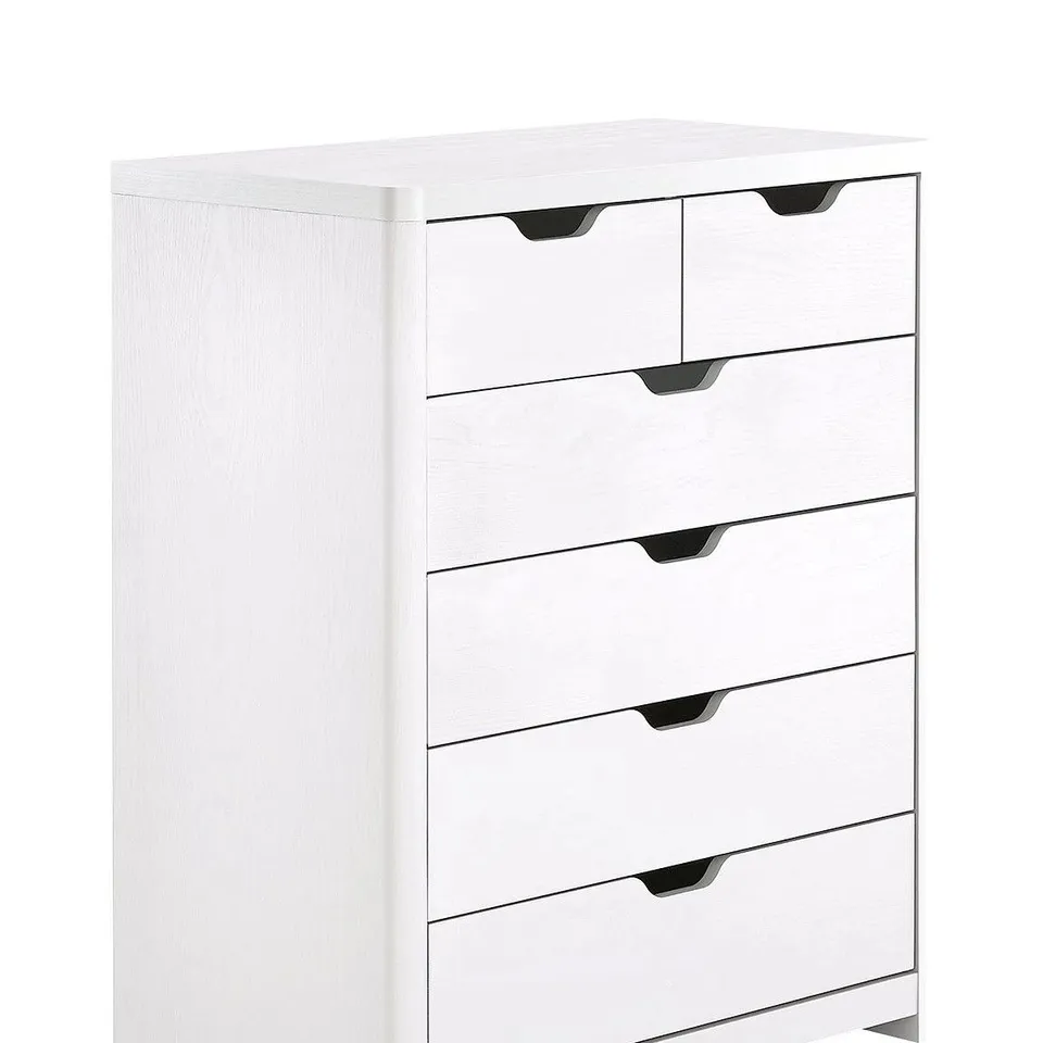 BOXED ASPEN WHITE OAK 4 AND 2 DRAWER CHEST (1 BOX) RRP £139