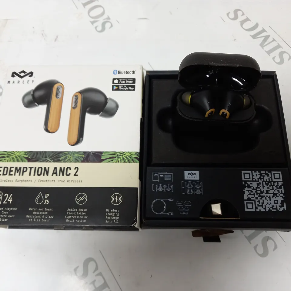 BOXED MARLEY REDEMPTION ANC 2 TRUE WIRELESS EARPHONES