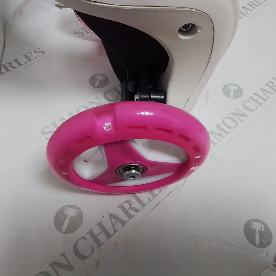 EVO COLOUR BURST PINK AND WHITE KIDS SCOOTER RRP £50