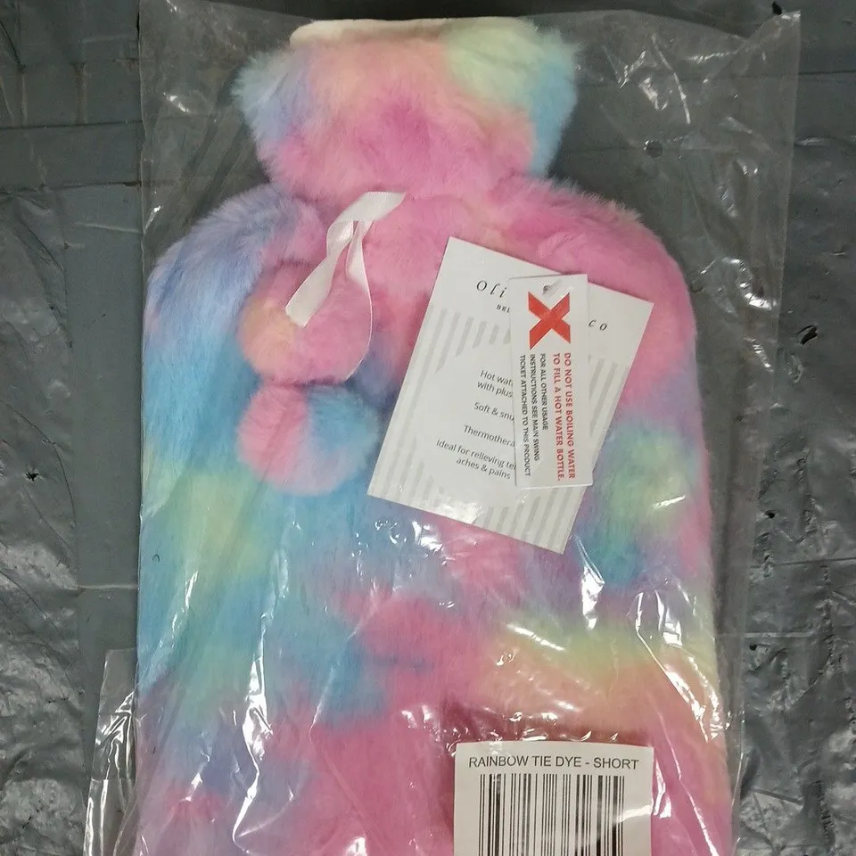 OLIVIA ROCCO RAINBOW TIE DYE HOT WATER BOTTLE 