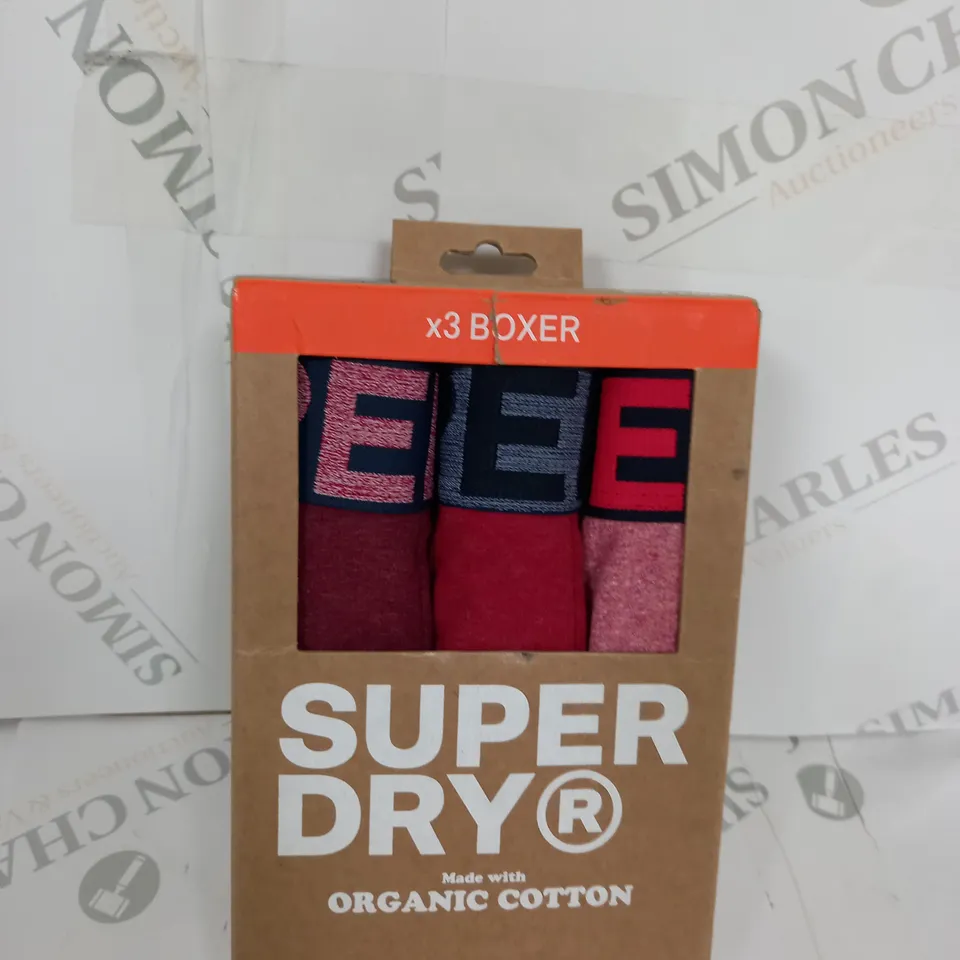 BOXED SUPERDRY BOXERS - 3 PACK -SIZE S