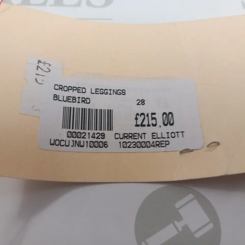 CURRENT/ELLIOT CROPPED LEGGINGS BLUEBIRD SIZE 28
