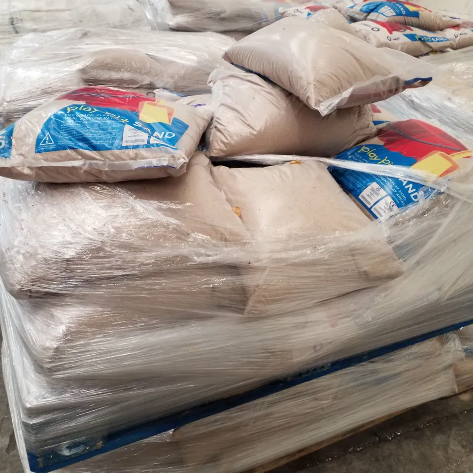 2 PALLETS EACH CONTAINING APPROXIMATELY 35 BAGS OF PLAY SAND