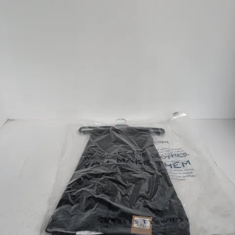 CHARLES TYRWHITT CHARCOAL GREY SLIM-FIT ULTIMATE PERFORMANCE SUIT TROUSERS β 34W/34L (UK 34)