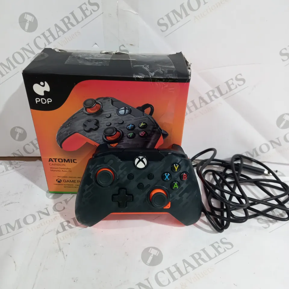 PDP ATOMIC CARBON GAMES CONTROLLER FOR XBOX