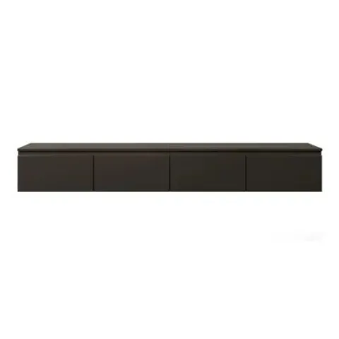 BOXED SYVANNA 200 CM WALL-MOUNTED TV CABINET - BLACK (2 BOXES)