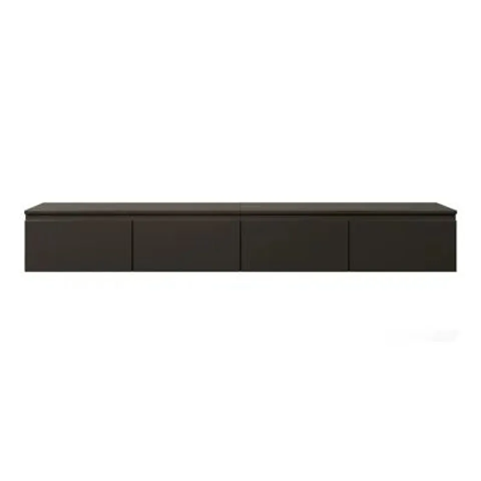 BOXED SYVANNA 200 CM WALL-MOUNTED TV CABINET - BLACK (2 BOXES)