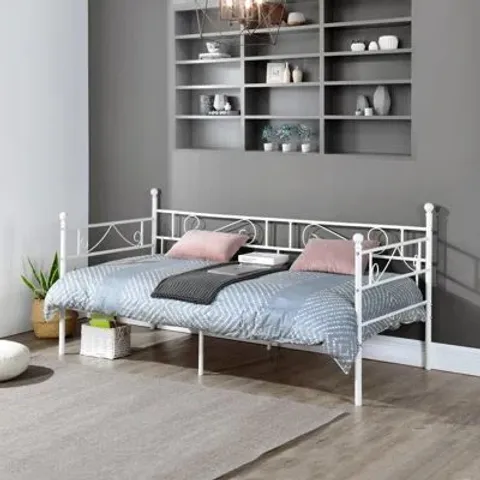 BOXED METAL DAYBED - SIZE UNSPECIFIED