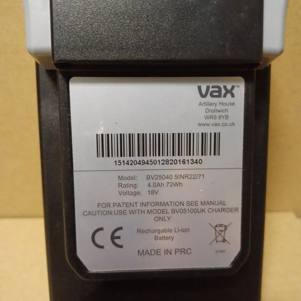 VAX ONEPWR 4.0AH MAX BATTERY