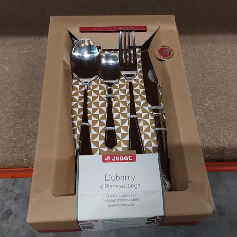 BOXED JUDGE 24 PIECE STAINLESS STEEL CUTLERY SET (1 BOX)