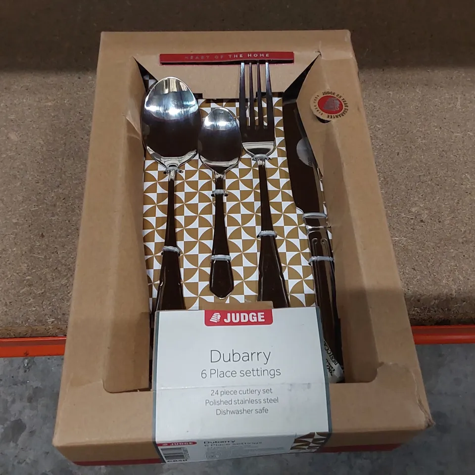 BOXED JUDGE 24 PIECE STAINLESS STEEL CUTLERY SET (1 BOX)