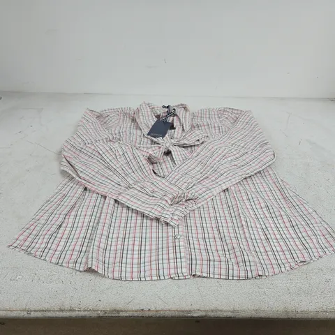 JOULES EVERLY SOFT CHECK SHIRT UK 16 TAGGED