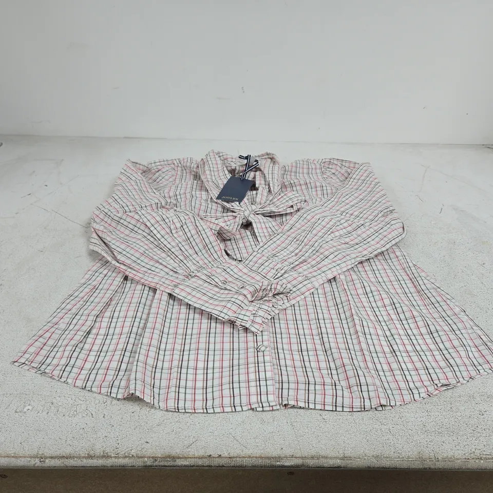 JOULES EVERLY SOFT CHECK SHIRT UK 16 TAGGED