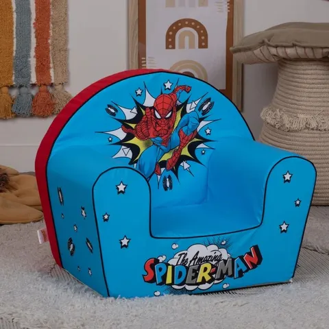 BOXED DISNEY SPIDER-MAN FOAM ARMCHAIR, TODDLER SOFA CHAIR (1 BOX)