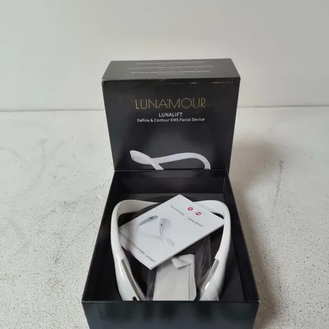 BOXED LUNAMOUR LUNALIFT DEFINE & CONTOUR EMS FACIAL DEVICE