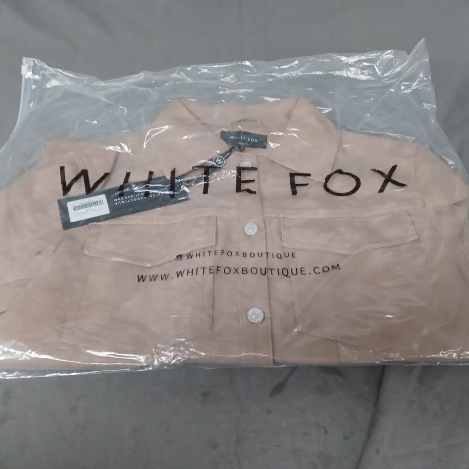 BAGGED WHITER FOX HOLD TIGHT PU JACKET SIZE XS/S