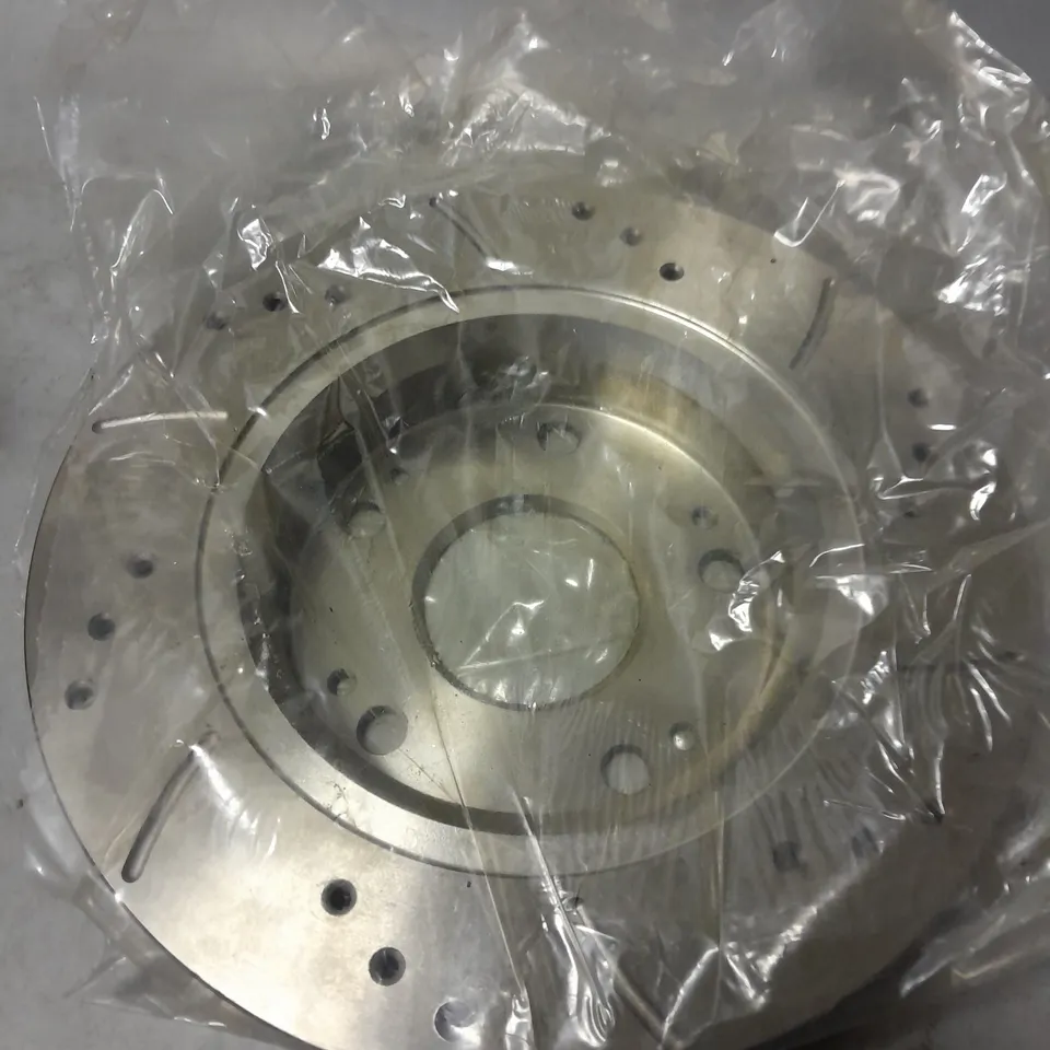 BOXED HONDA PN1464 L DRILLED GROOVED BRAKE DISC 